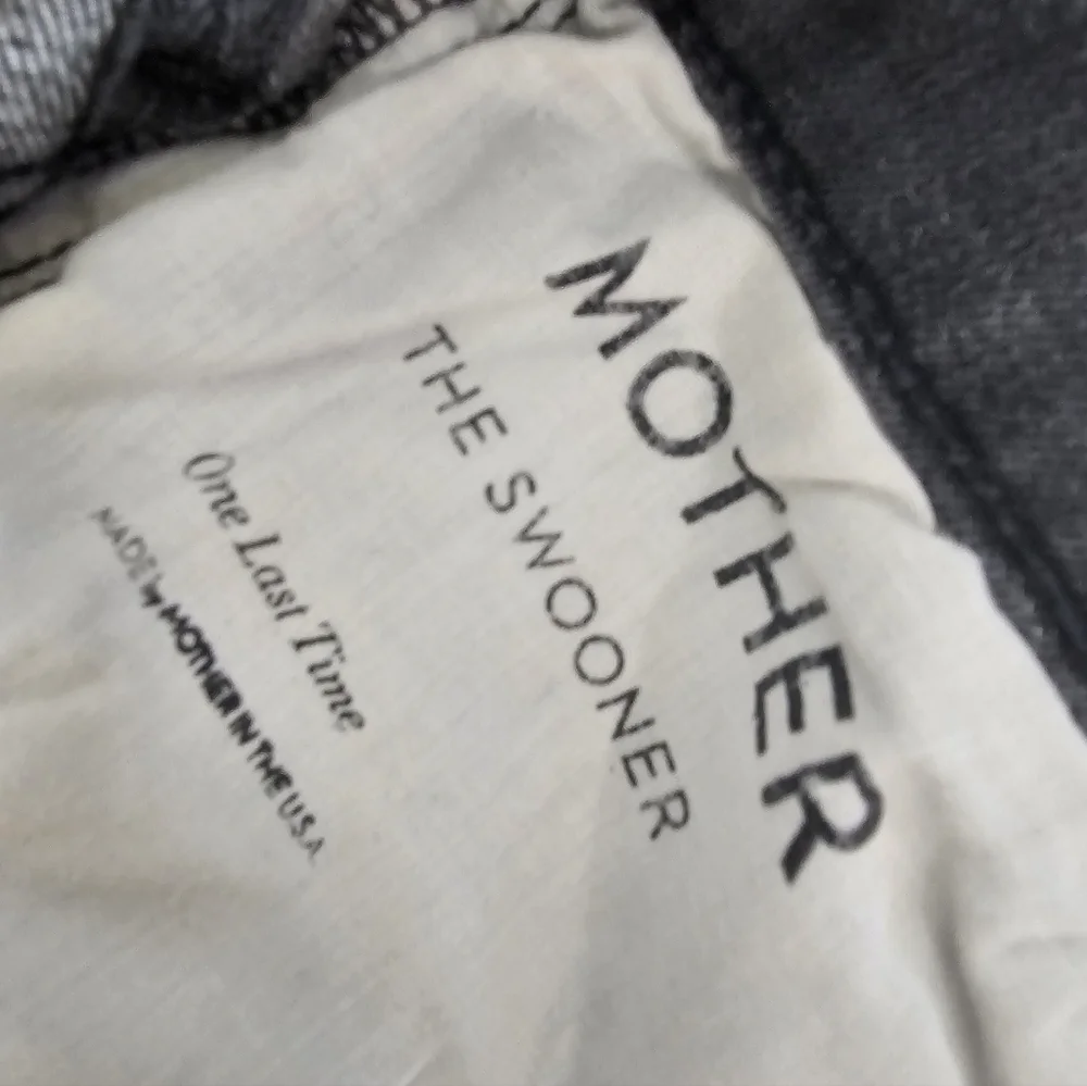 MOTHER The Swooner High Rise Skinny Ankle One Last Time Gray Jeans‎ 27 Preowned